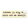 Back Off Booty Sticker Bumper Stickers