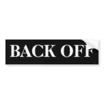 BACK OFF