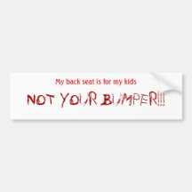 Back Off Bumper Sticker