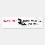 BACK OFF Funny Bumper Sticker bumper stickers