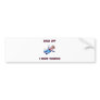 Back Off I Know Voodoo Doll Magic Haitian Bumper Sticker