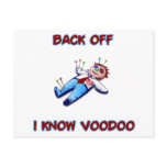 Back Off I Know Voodoo Doll Magic Haitian postcards