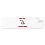 Back Off I Know Voodoo Doll Magic Spell Haitian bumper stickers