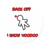 Back Off I Know Voodoo Doll Magic Spell Haitian stickers