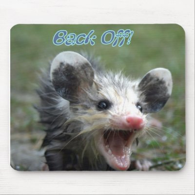 Back Off Mouse Mats by Trebor43