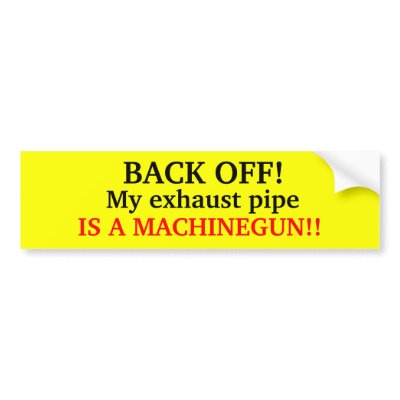 BACK OFF! sticker for your car by GlocKing
