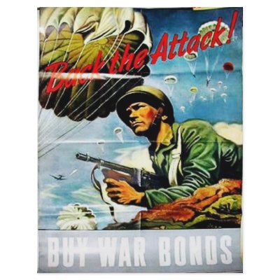 Back The Attack Full Color Flyer by ww2posters