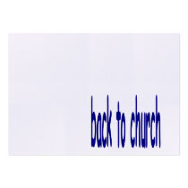 back to church business card templates