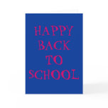 Back To School Card