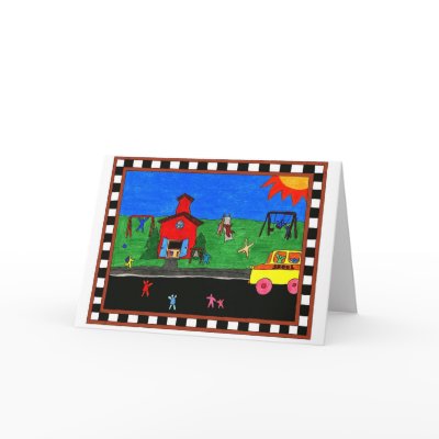 Back To School Classic Greeting Card by schwoopie_towne