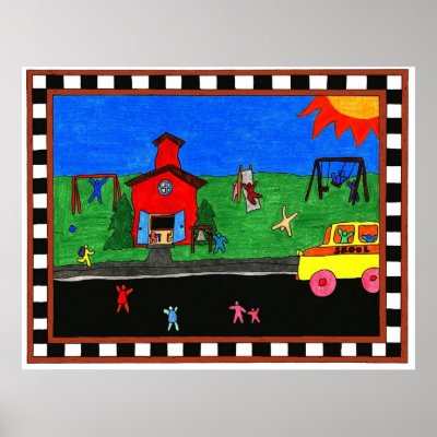 Back To School Framed Print by schwoopie_towne