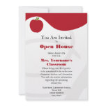 Back To School Open House Invitation - Red Apple