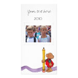 Back to school photocard photo greeting card