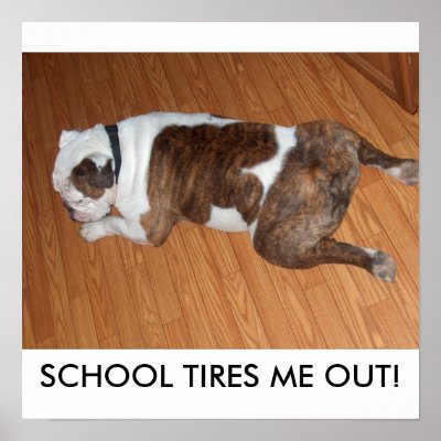 Back To School Poster/Sullivan the Bulldog by samecla