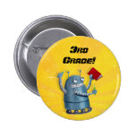 Back to School Robot Pinback Buttons