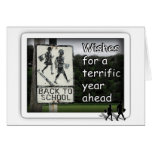 Back To School Sign Greeting Cards