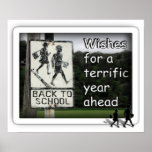 Back To School Sign posters