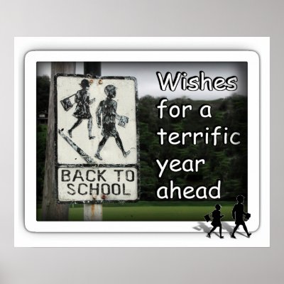 Back To School Sign Poster by gravityx9