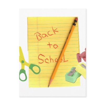 Back-to-School Stationary Post Cards by school_supplies