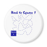 Back to square one funny t-shirts and gifts. magnet