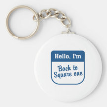 Back to square one keychain