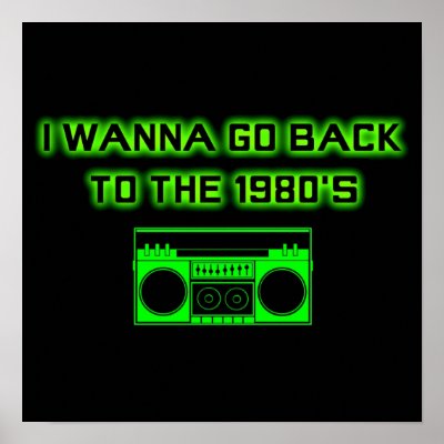Back to the 1980's - POSTER (small) by fasteddieseighties