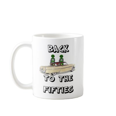 Back To The Fifties Vintage T-shirts and Gifts Mug by Topteevintage