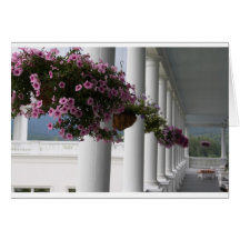 Back Veranda, Mt. Washington Hotel, Bretton Woods, Greeting Card