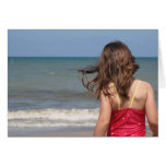 Back view of toddler at a Florida beach