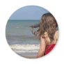 Back view of toddler at a Florida beach