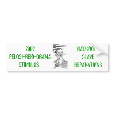 Backdoor Slave Reparations Bumper Stickers by tjc3rd