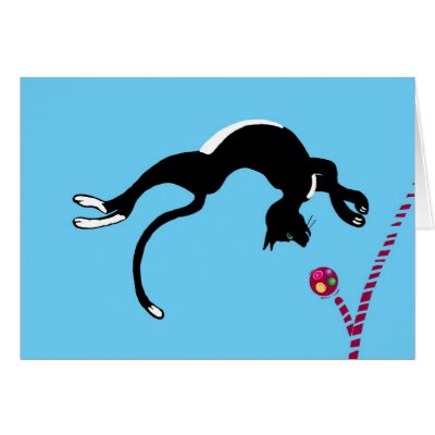 Backflip cat by Annaart
