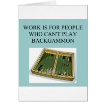 BACKGAMMON beats work Cards