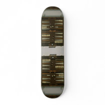 Backgammon game board custom skate board