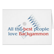 Backgammon Lover's greetings Greeting Card