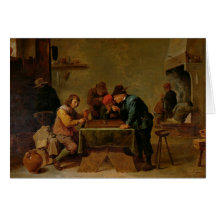 Backgammon Players, c.1640-45 Greeting Cards