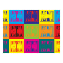 Backgammon Pop Art Post Card