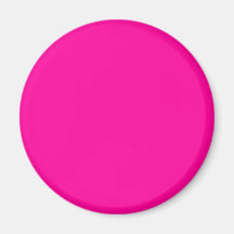 Background Colour FF0099 Fuchsia Magenta Hot Pink Fridge Magnets
