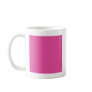 Background Colour - Fuchsia Coffee Mugs