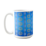 Background_Patterns_-_Cerulean_Vector_Clipart BLUE Coffee Mugs