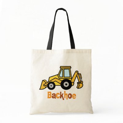 Backhoe Tote Bag by mikaushop