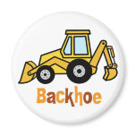 Backhoe Fridge Magnets