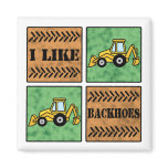 Backhoe magnets