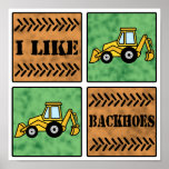 Backhoe Posters