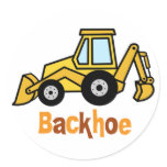 Backhoe stickers