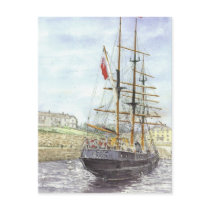 'Backing Out' Postcard