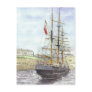 'Backing Out' Postcard
