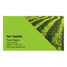 Backlit farmland business card