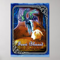 Backpack Bunny gets Faeri Blessed Posters