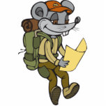 Backpacking Mouse photo sculptures